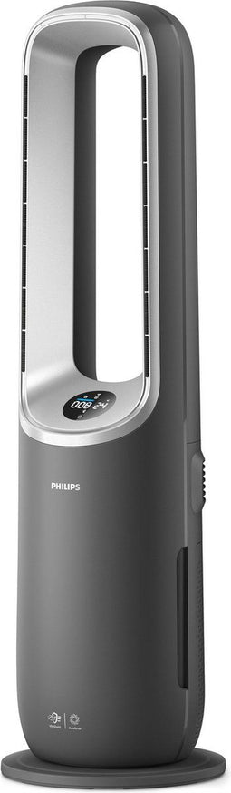 Philips 8000 Series - Air Performer AMF870/15 - 3-in-1 Luchtreiniger Ventilator Verwarming - HEPA Filter 270 m³/u - Donkergrijs