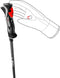 LEKI Carbon 14 3D - Skistokken - Trigger 3D Systeem - zwart/grijs/rood - 110 cm