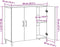 vidaXL - Dressoir - 90x34x80 - cm - bewerkt - hout - artisanaal - eikenkleur