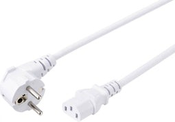 Sygonix SY-5043440 Apparaat (koud) Aansluitkabel Wit 2.00 m