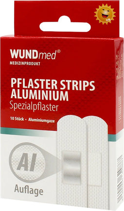 Wundmed - 10 Stuks - Aluminium - Pleisters - Brandwondenpleisters - Wond - Kleeft Niet