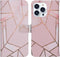 iMoshion Hoesje Geschikt voor iPhone 13 Pro Hoesje Met Pasjeshouder - iMoshion Design Softcase Bookcase - Roze / Pink Graphic