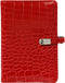 1111-11-P Hervulbare Personal 6 Ringband Planner Croco Rood 2024
