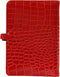 1111-11-P Hervulbare Personal 6 Ringband Planner Croco Rood 2024