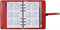 1111-11-P Hervulbare Personal 6 Ringband Planner Croco Rood 2024