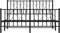 vidaXL - Bedframe - met - hoofd- - en - voeteneinde - metaal - zwart - 140x200 - cm