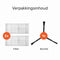 Ecopulse 2000PA - Robotstofzuiger onderdelen - 1x Brush 2x Filters - Wit Zwart
