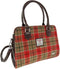 Handtas Findhorn Rood Groen Tartan - Stevig - Draagband - Harris Tweed - Glen Appin of Scotland
