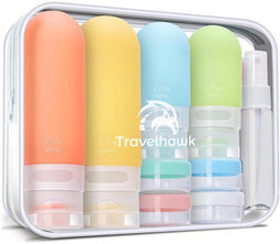 Travelhawk Reisflesjes - 15-Delig - 60/90 ml - Siliconen - Lekvrij (15 stuks)