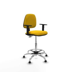 Piqueras y Crespo B1D05RT - Bureaustoel - Hoogteverstelbaar met armleuning - Geel