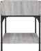vidaXL - Nachtkastje - 40x41x50 - cm - bewerkt - hout - grijs - sonoma