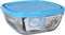 Hermetische Lunchtrommel Duralex Freshbox Blauw Vierkant (14 x 14 x 6 cm) (610 ml)