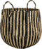 Mica Decorations Ronda Mand - Set van 2 - H40 x Ø44 cm - Zwart (2 stuks)