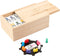Engelhart Dominospel - Mexican Train - Hout - Naturel/Wit - 101-delig
