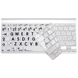 Logicskin - Toetsenbord Skin - XL zwart-wit met Duitse numeriek - Silicone