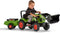 FALK Claas Arion 410 - Speelgoedtractor met voorlader en aanhanger - Groen