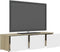 vidaXL - Tv-meubel - 120x34x30 - cm - bewerkt - hout - wit - en - sonoma - eikenkleurig