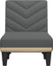 vidaXL - Chaise - longue - stof - donkergrijs