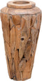 vidaXL - Decoratievaas - 40x100 - cm - massief - teakhout