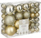 House of Seasons - Kerstballen Set - 46 stuks - Ø4/6/8 cm - Champagne (46 stuks)