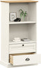 vidaXL - Boekenkast - VIGO - 60x35x114,5 - cm - massief - grenenhout - wit