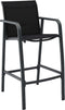 vidaXL - Tuinbarstoelen - 4 - st - textileen - grijs