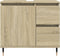 vidaXL - Wastafelkast - 65x33x60 - cm - bewerkt - hout - sonoma - eikenkleurig