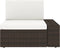 vidaXL - Driezitsbank - sectioneel - poly - rattan - bruin