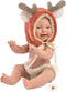 Llorens mini babypopje jongetje rendier met speen 30 cm