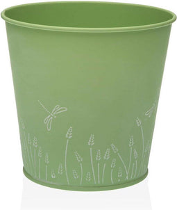 Bloempot Versa Zink Groen Metaal (14 cm)