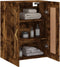 vidaXL - Wandkast - 69,5x34x90 - cm - bewerkt - hout - gerookt - eikenkleurig