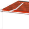vidaXL - Luifel - vrijstaand - automatisch - 450x300 - cm - oranje - en - bruin