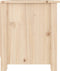vidaXL - Schoenenkast - 70x38x45,5 - cm - massief - grenenhout - grijs