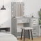 vidaXL - Make-up - Tafel - met - LED - Verlichting - in - Betonnen - Grijs, - 50x41x135 - cm