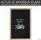 Gadgy Letterbord - Wanddecoratie 30x45cm - Inclusief 570 Letters en Icoontjes - Zwart Vilt (1 stuk)