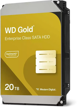 WD Gold - 20TB 3.5" HDD - 7200 RPM 512MB Cache 285MB/s (1x)