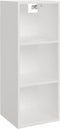 vidaXL Wandkast - 34,5x32,5x90 cm - bewerkt hout - hoogglans wit