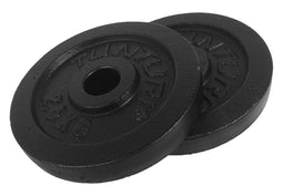 Tunturi BRSCL106 - Halterschijven - Gietijzer - 2 x 2,5 kg - Ø 30 mm (2 stuks)