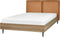 LIMANTON - Bed - Goudbruin - 140 x 200 cm - Kunstleer