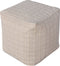 Poef Ivoor - Stof & Textiel - 40x40x40cm - Poef Guna - House Nordic
