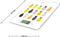 LITTLE BALANCE 8341 slanke elektronische keukenweegschaal - 5 kg / 1 g - blad van gehard glas - extra plat - BD Ananas