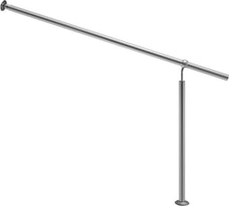 Monzana Trapleuning 160 cm - RVS - Verstelbaar - Modern