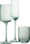 J-Line glas champagne Louise - glas - groen - 6 stuks