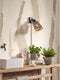 GOOD&MOJO Wandlamp Java - Bamboe Zwart/Naturel - Ø15cm - Binnen Modern