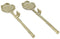 PTMD Kir Gold Aluminium Flower Salad Server
