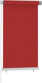 vidaXL - Rolgordijn - voor - buiten - 80x140 - cm - HDPE - rood