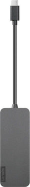 Lenovo 4X90X21427 - USB-C naar USB-A Hub - 4x USB 3.2 (Gen1, 5Gb/s) - Grijs