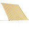 vidaXL - Luifel - uittrekbaar - 150x150 - cm - geel - en - wit