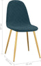 vidaXL - Eetkamerstoelen - 2 - st - fluweel - blauw