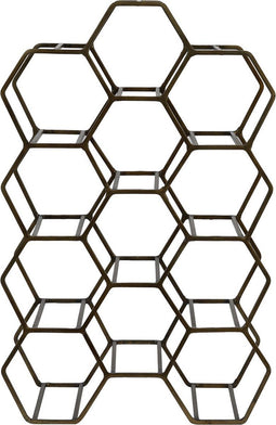 Light & Living Wijnrek Salbris - Antiek Brons - 12 Flessen - Modern,Industrieel